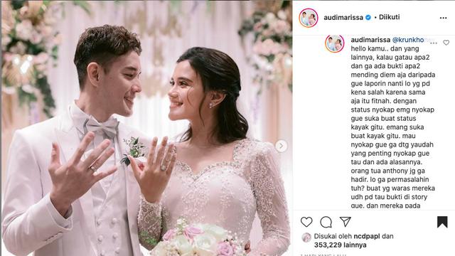 Audi Marissa Ancam Laporkan Warganet yang Sebar Fitnah Tentangnya dan Ibunda