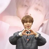 Park Jihoon menggelar fancon pada Sabtu (15/2/2020) di Indonesia Convention Exhibition (ICE) BSD, Tangerang. (Bambang E Ros/Fimela.com)