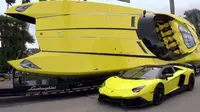 Speedboat ini dikloning dari Lamborghini Aventador Roadster 50 Anniversario.