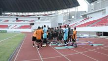 Pegadaian Championship - PSS Sleman usai menjalani sesi latihan. (Dok PSS Sleman)