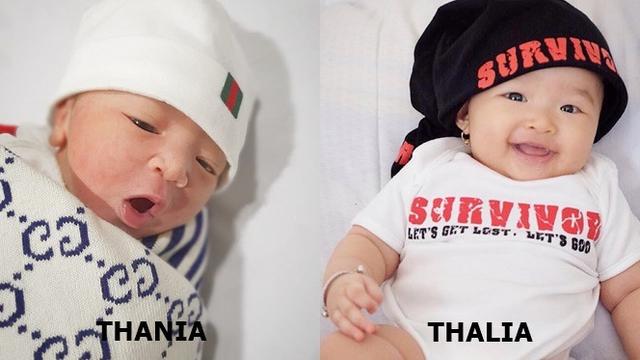 4 Potret Kemiripan Thalia dan Thania Putri Ruben Onsu Saat Masih Bayi