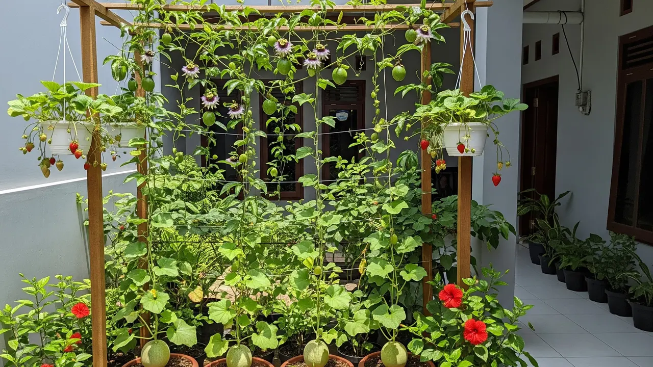 Desain Kebun Buah Mini Bisa Panen 3 Bulan