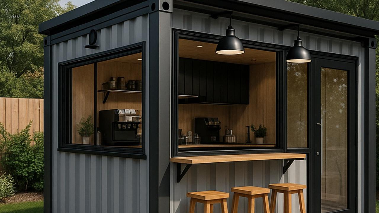 8 Desain Warung Jualan Kontainer dari Baja Ringan, Pilihan Menarik Bagi Pelaku Bisnis