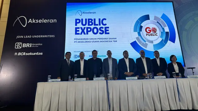 Paparan publik PT Akselerasi Usaha Indonesia Tbk atau disebut Akseleran, Senin (3/7/2023). (Foto: Liputan6.com/Elga N)