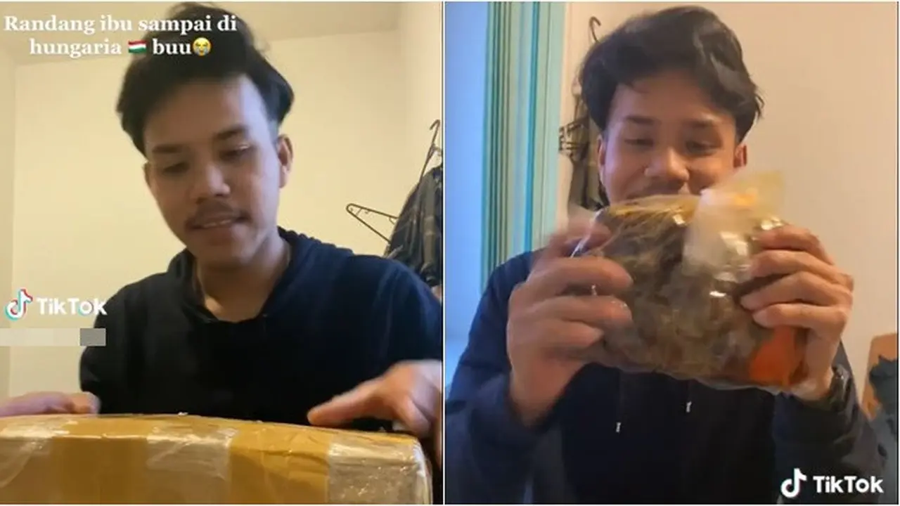 Lebaran Tak Mudik, Anak Rantau di Hungaria Ini Senang Dapat Kiriman Rendang Ibunya