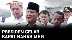 Setibanya di Tanah Air, usai lawatan ke empat negara. Presiden Prabowo Subianto menggelar rapat dengan sejumlah Menteri guna membahas sejumlah hal, termasuk maraknya keracunan menu MBG. Pemerintah mengevaluasi kewajiban syarat dapur SPPB sebagai peny...