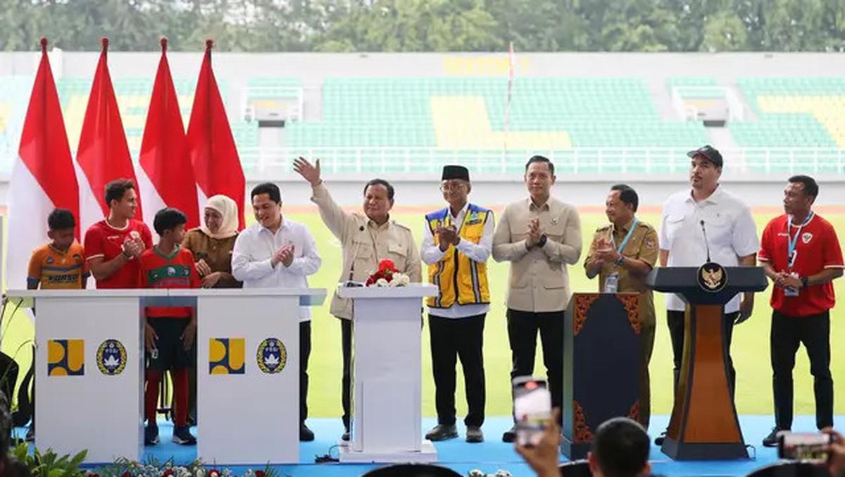 Usai Direnovasi, Presiden Prabowo Resmikan 17 Stadion Berstandar FIFA