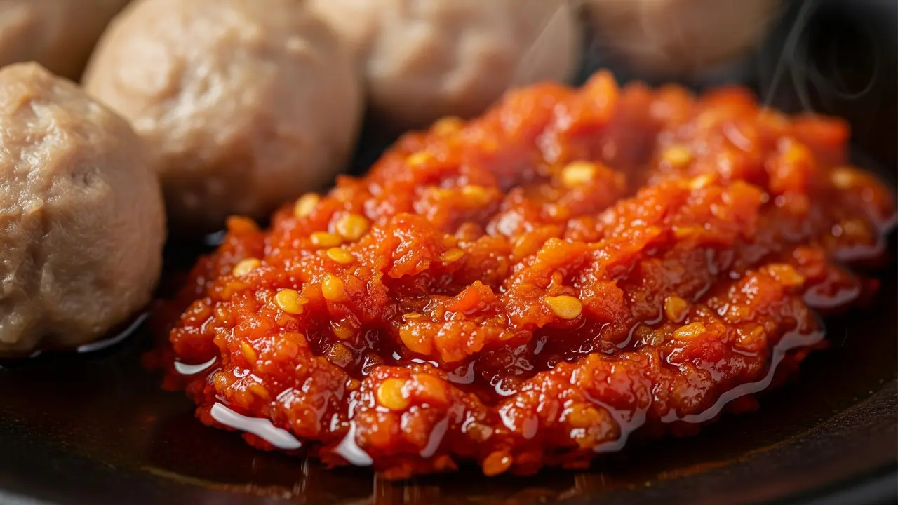 Ilustrasi Sambal Bakso