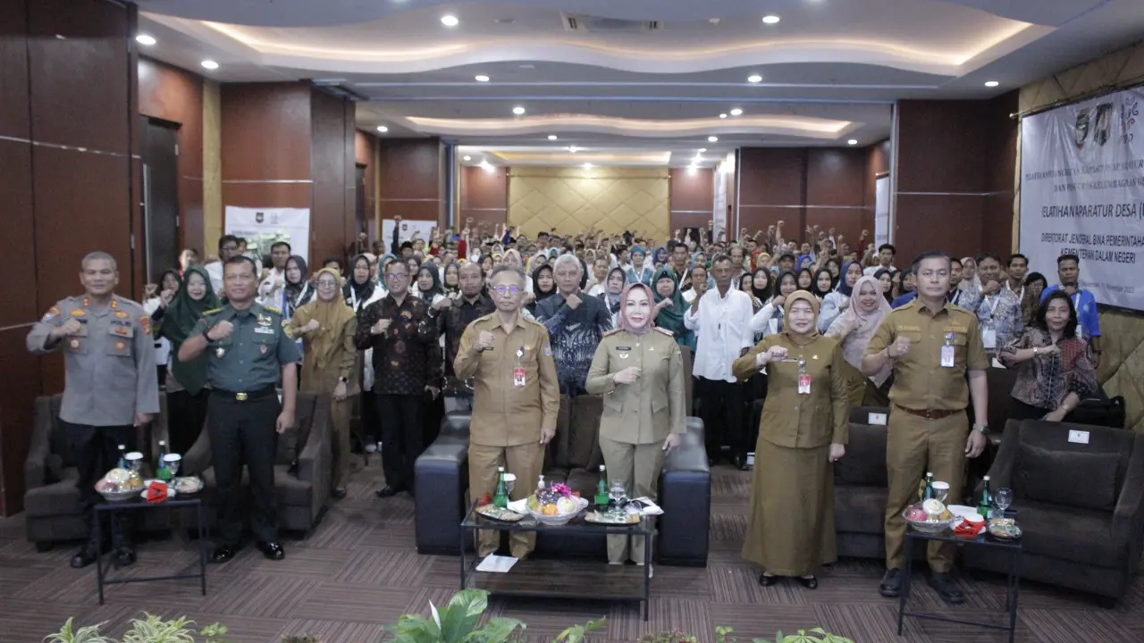 Pembukaan Pelatihan Peningkatan Kapasitas Aparatur Pemerintah Desa dan Pengurus Kelembagaan Desa, di Bandar Lampung. (Istimewa)