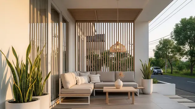 Desain Teras untuk Rumah yang Menghadap Jalan Raya
