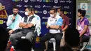 Perwakilan club saat jumpa pers PLN Mobile Proliga 2023 di SCTV TOWER , Jakarta, Jumat (30/12/2022). PLN Mobile Proliga 2023 kembali akan digelar di delapan kota yang akan menjadi tuan rumah, yang akan dilaksanakan mulai 5 Januari 2023.  (Liputan6.com/Herman Zakharia)