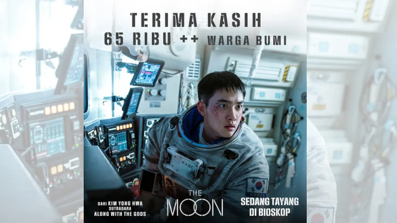 Film The Moon yang Dibintangi D.O EXO Resmi Tayang di Indonesia Sejak Rabu 9 Agustus 2023. Tiga Hari Sejak Perilisannya, Film The Moon Berhasil Mengantongi Jumlah Penonton Sebanyak 65.000 (twitter.com/CBIpictures)