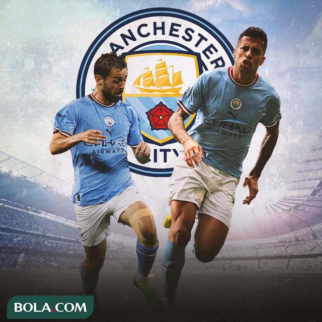 Manchester City - Bernardo Silva dan Joao Cancelo