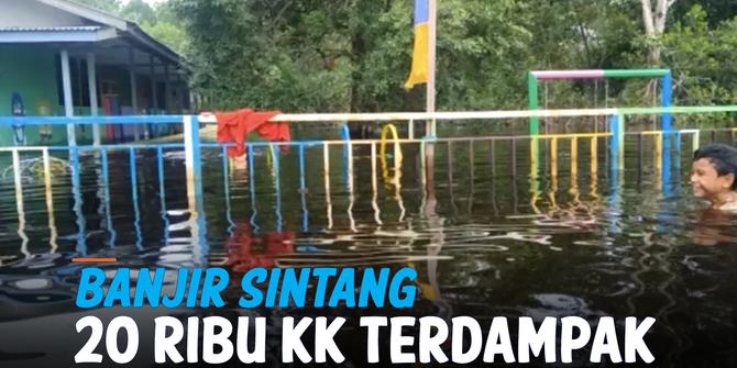 VIDEO: Sintang Terendam Banjir, 20 Ribu KK Terkena Dampak