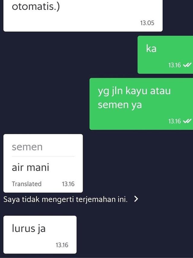 6 Terjemahan Chat Driver Ojek Online dan Penumpang Ini Bikin Ngakak