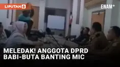 Anggota DPRD Garut Banting Mic Gegara Merasa Tak Dihargai