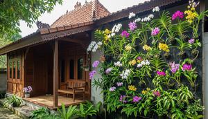 Taman Bunga Vertikal/ Ilustrasi AI