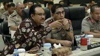 Wakil Gubernur Jawa Timur Saifullah Yusuf atau Gus Ipul saat menggelar pertemuan dengan Kapolda Jatim Irjen Pol Machfud Arifin. (Foto: Istimewa/Humas Pemprov Jatim)