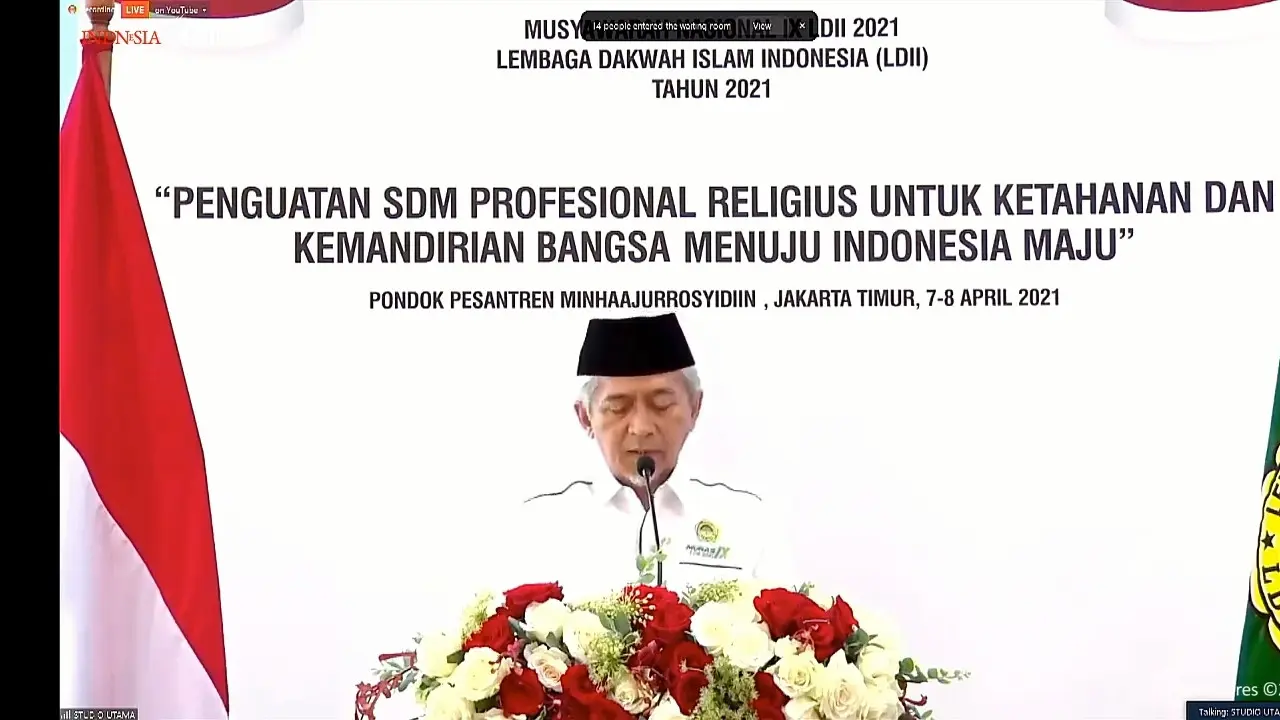 Ketua Umum DPP Lembaga Dakwa Islam Indonesia (LDII) KH Chriswanto Santoso