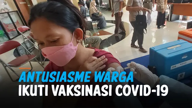 VIDEO: Antusiasme Warga Cinere Mengikuti Vaksinasi Covid-19 Tinggi