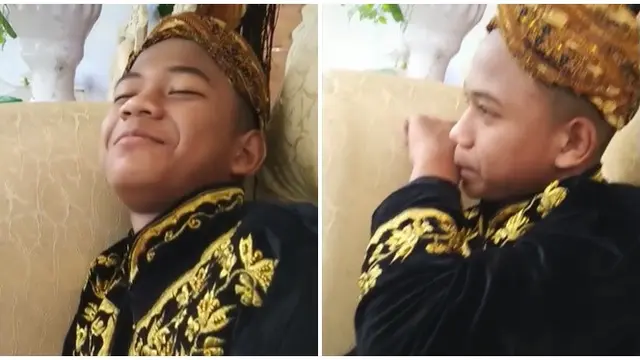 Viral Pendamping Pengantin Tertidur Pulas di Pelaminan, Curi Perhatian Netizen