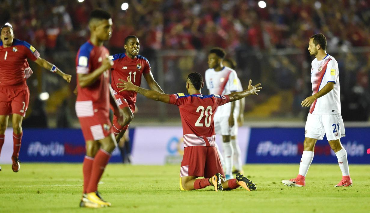 3. Panama (Amerika) - Panama menjadi negara peserta terbaru di gelaran akbar Piala Dunia. Presiden negara tersebut langsung mengumumkan hari perayaan sekaligus libur nasional melalui pesan di Twitter. (AFP/Rodrigo Arangua)