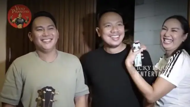 Alfin Alberto bertemu dengan Vicky Prasetyo dan Kalina Ocktarannya (YouTube/ VickyPrasetyoEntertainment)