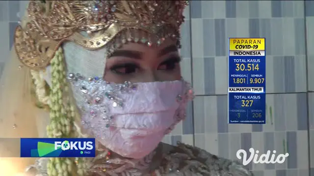 VIDEO: Cara Unik Pasangan Ini Gelar Akad Nikah di Posko Kampung Tangguh COVID-19 Sidoarjo