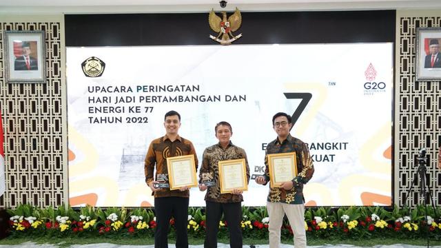 PT Pertamina Geothermal Energy (PGE) meraih 3 penghargaan Dharma Karya Energi dan Sumber Daya Mineral (ESDM).