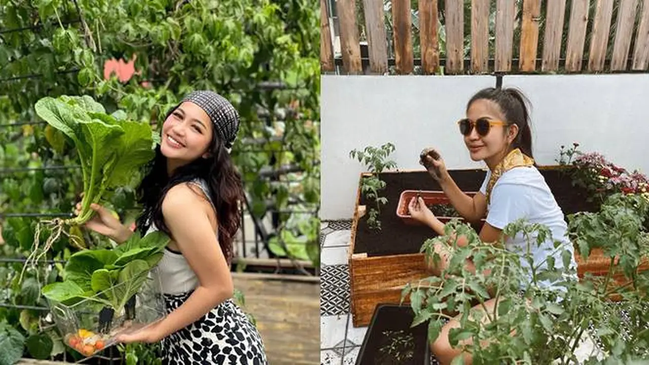 7 Potret Eriska Kesya, Istri Young Lex yang Berkebun di Rumah Jadi Sorotan
