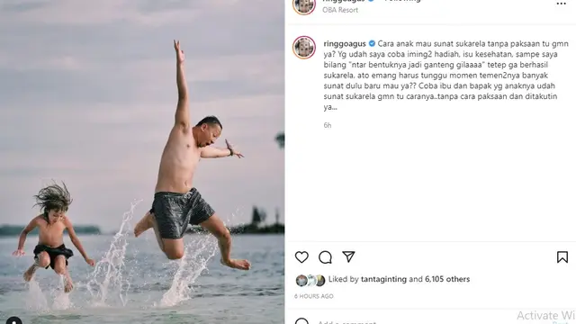 Ringgo Agus Rahman (Foto: Instagram/@ringgoagus)