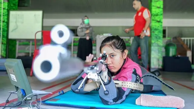 7 Potret Vidya Rafika, Atlet Menembak Wanita yang Lolos Olympiade Tokyo 2020