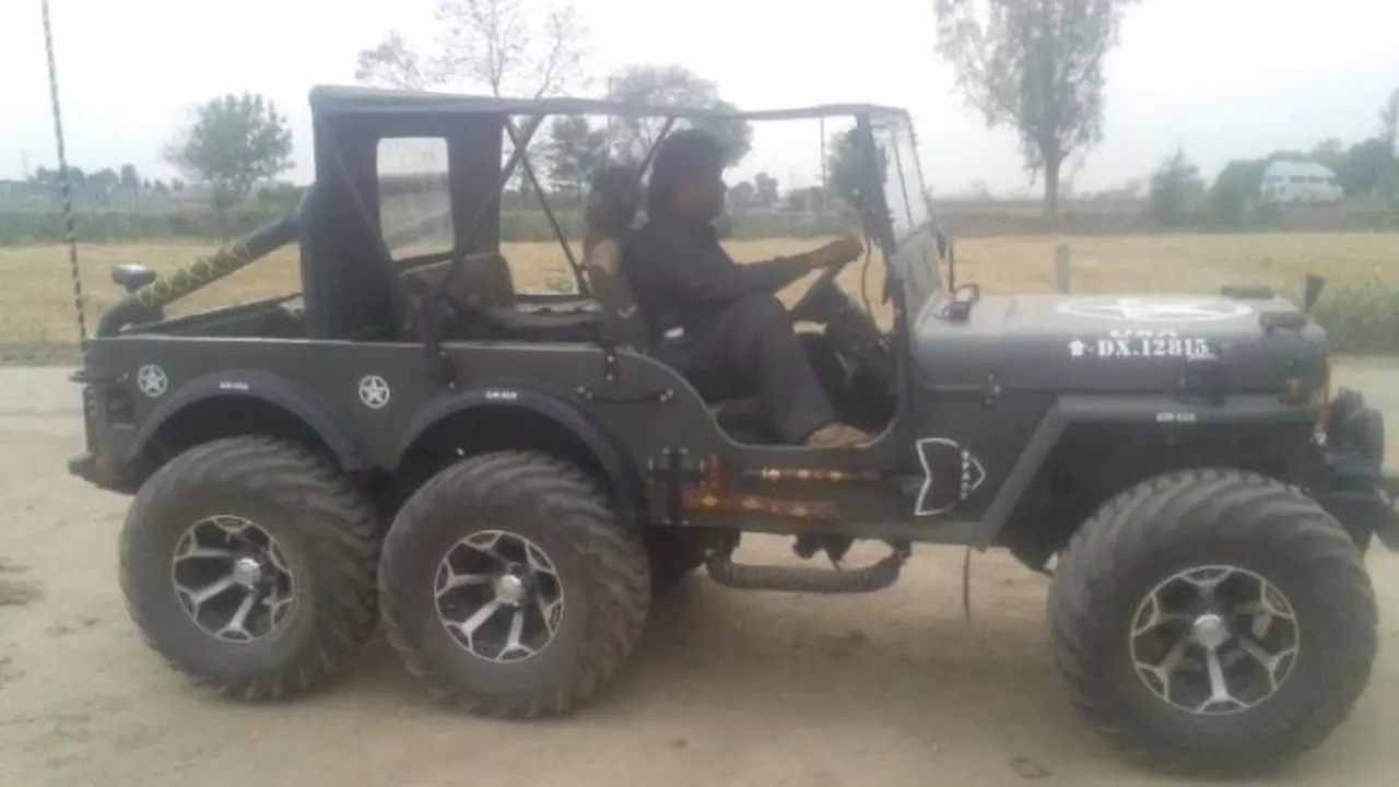 Beginilah Tampang Jeep Willys 6X6 Dari India