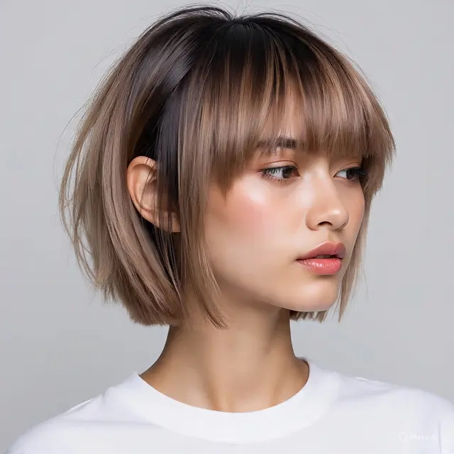 Rambut Pendek Berponi