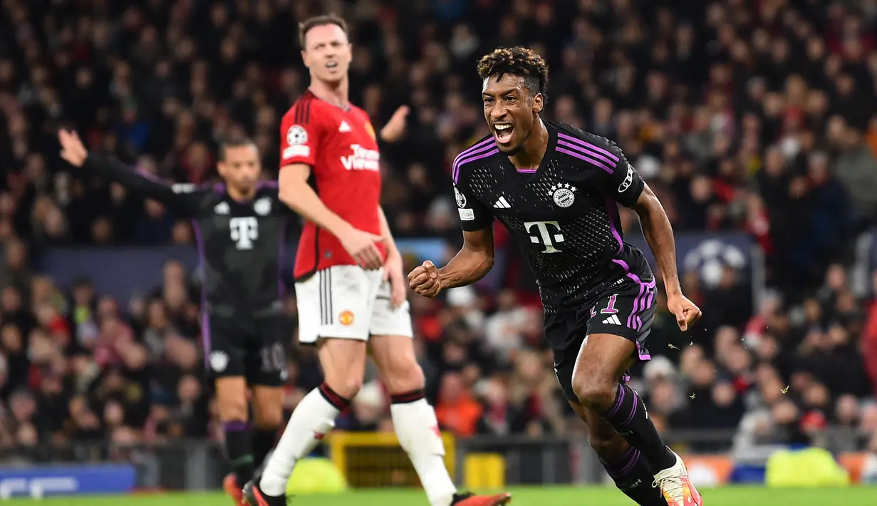 Gol tunggal Bayern Munich diciptakan Kingsley Coman di babak kedua, tepatnya pada menit ke-70. (PETER POWELL / AFP)