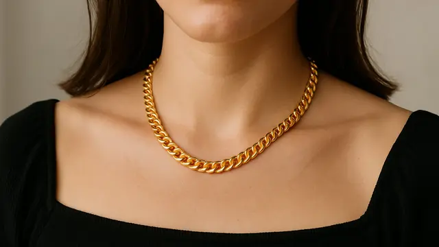 Model Kalung Emas Asli yang Everlasting/Ilustrasi gambar oleh AI