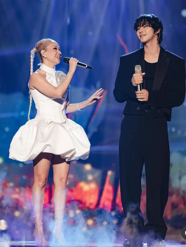 BCL saat duet dengan Aktor Korea, Ahn Hyo Seop. [@itsmebcl]