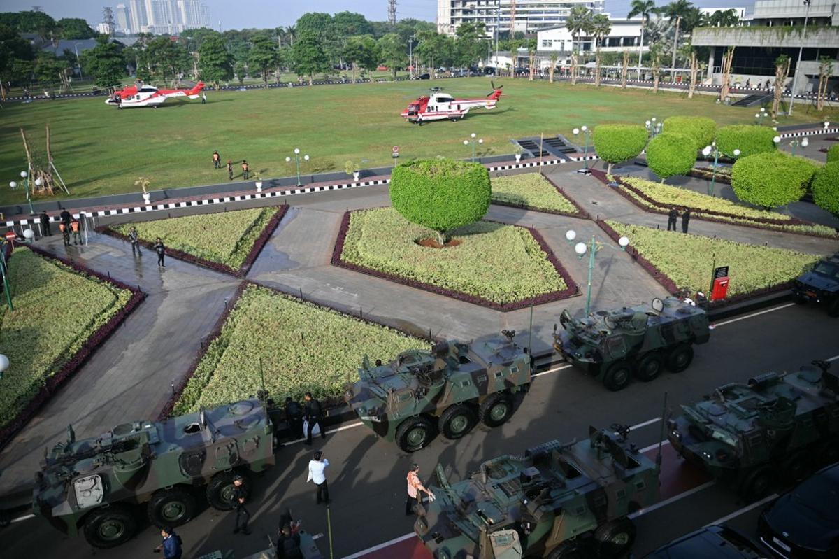 Pengamanan ketat Pelantikan Prabowo-Gibran di Gedung MPR/DPR