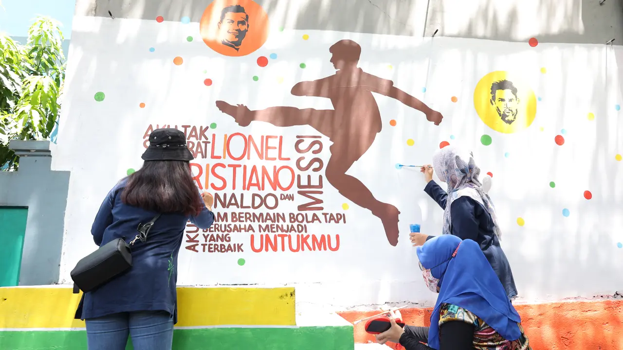Hias Kampung Bucin Piala Dunia 2022