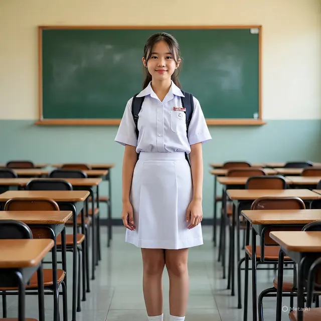 Model Rambut Anak Sekolah Perempuan (Foto: AI)