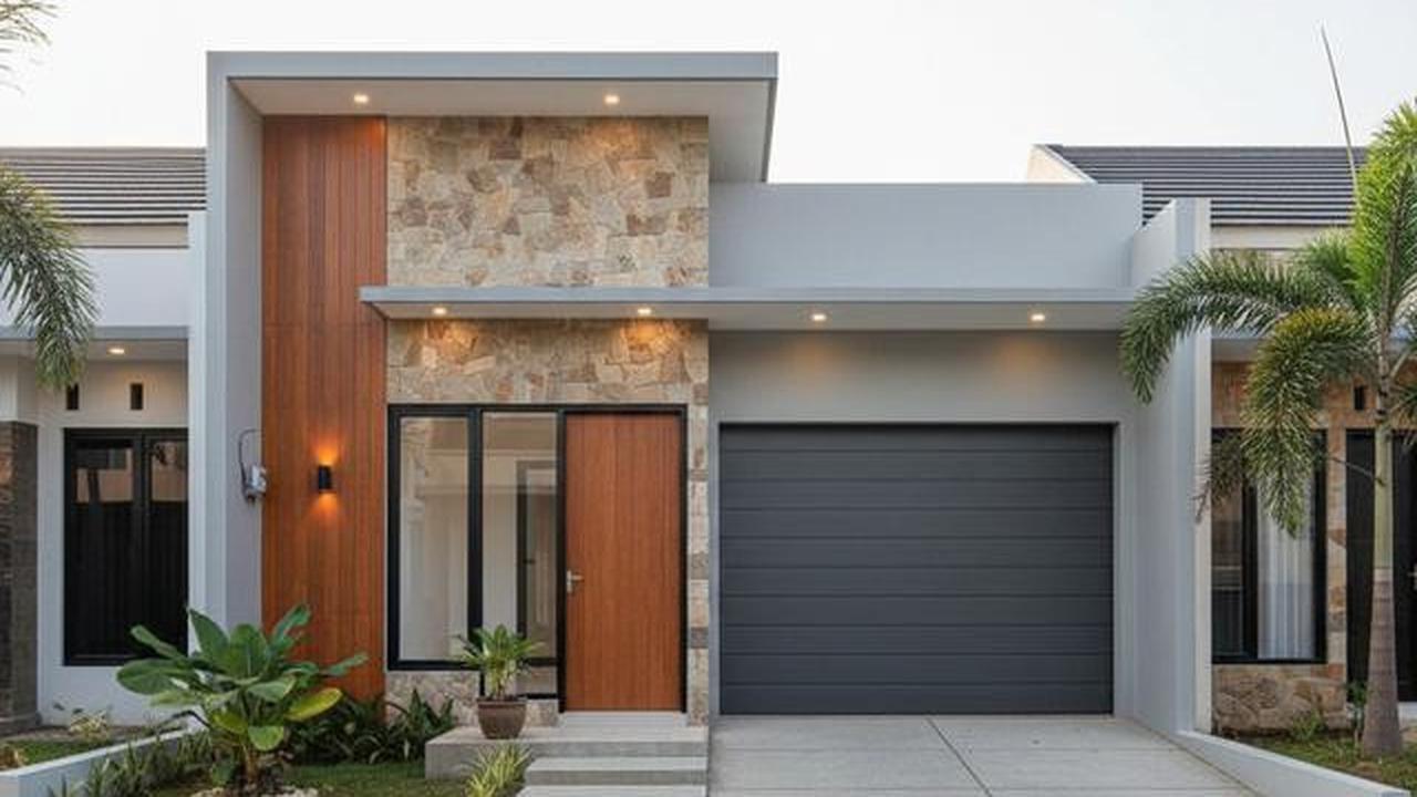 7 Gambar Rumah Minimalis Modern Kekinian dengan Garasi Mobil, Inspirasi Hunian Fungsional dan Elegan