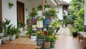 7 Inspirasi Galon Bekas Menjadi Pot Bunga Bertingkat yang Unik dan Hemat Biaya