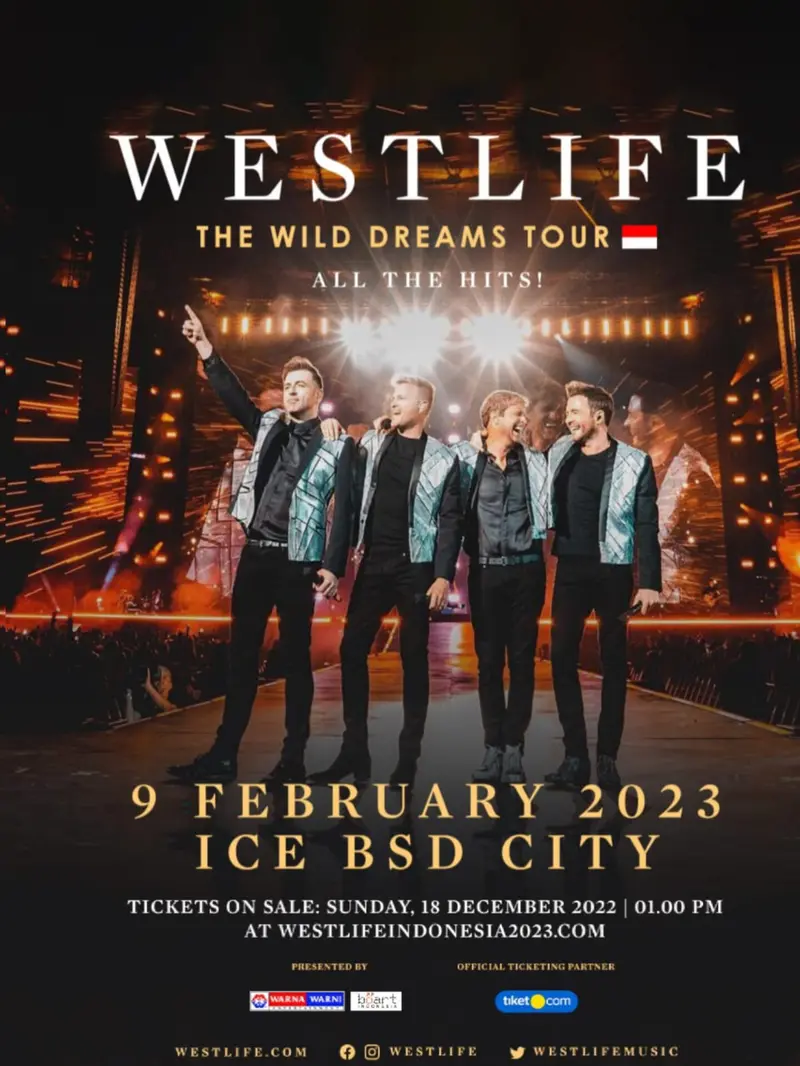 Westlife The Wild Dreams Tour 2023 di ICE BSD City