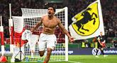 Tiago Tomas berhasil menjadi pencetak gol penentu kemenangan VfB Stuttgart dalam laga semifinal DFB Pokal melawan Freiburg, Kamis (23/04/2026) waktu setempat. (AP Photo/DPA/Tom Weller)