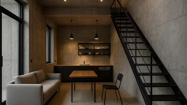 Rumah 5x7 Industrial Minimalis (Foto: ChatGPT)