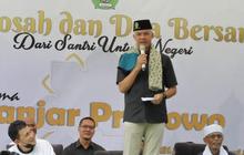 Ganjar Sambangi Ponpes Roudlotussolihin Lampung, Dititipkan Pesan Jalankan UU Pesantren sampai ke Daerah