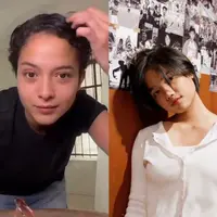 Maia Estianty pernah memotong habis rambutnya dengan model pixie cut. @maiaestiantyreal.