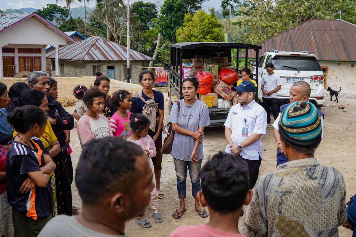 Pupuk Kaltim Pasok Logistik Darurat Korban Gempa Manggarai
