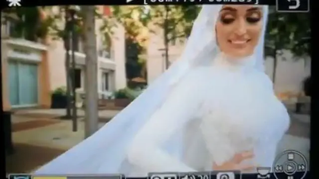 Viral Detik-Detik Pengantin Wanita Pemotretan Sebelum Ledakan Beirut Lebanon