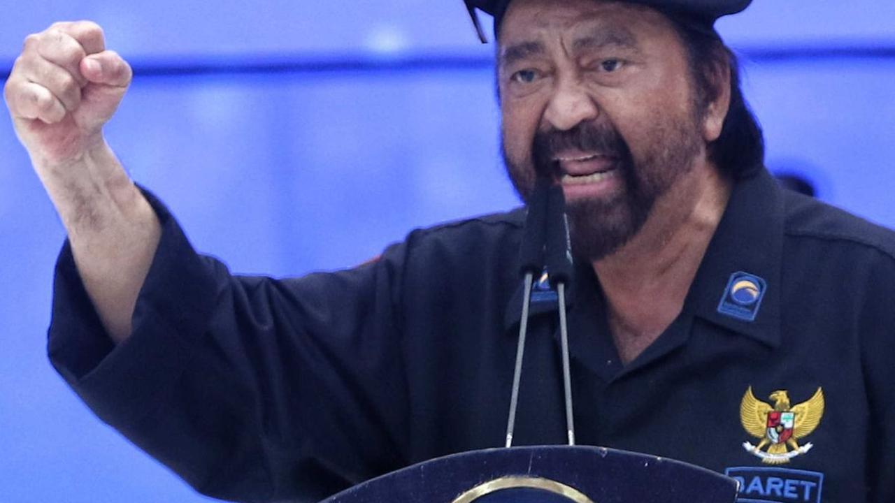 FOTO: Surya Paloh Membara Pimpin Apel Siaga Perubahan Partai NasDem di Gelora bung Karno